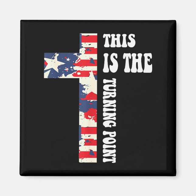 This Is The Turning Point Christian Design  Magnet (Front)