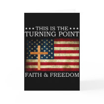 This Is The Turning Point Patriotic Christian Fait Card