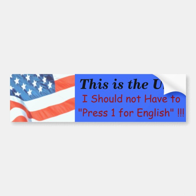 This is the USA Bumper Sticker (Front)