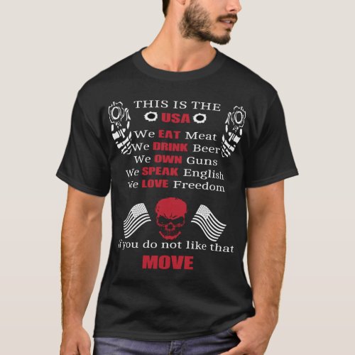 This Is The USA Mens Basic Dark T_Shirt