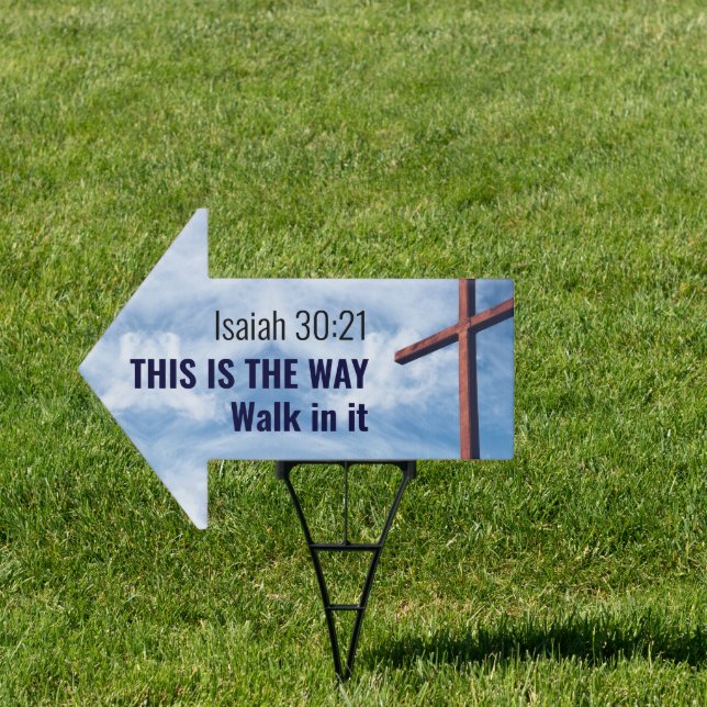 THIS IS THE WAY Isaiah 30:21 Customizable Sign (Insitu)