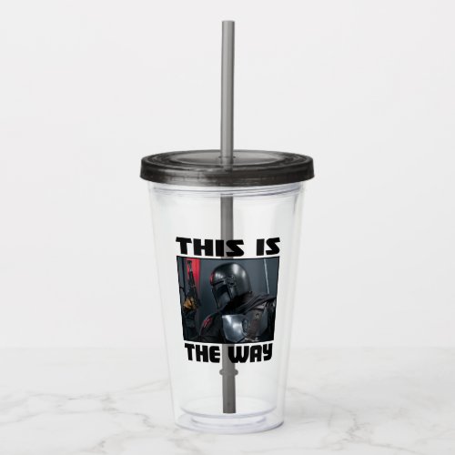 This Is The Way _ Mandalorian Profile Acrylic Tumbler