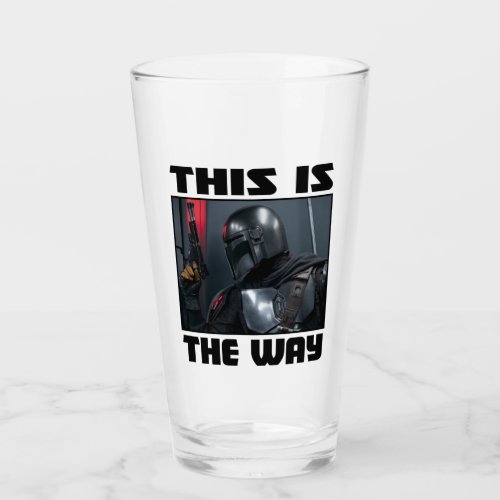 This Is The Way _ Mandalorian Profile Glass