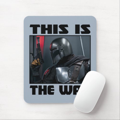 This Is The Way _ Mandalorian Profile Mouse Pad