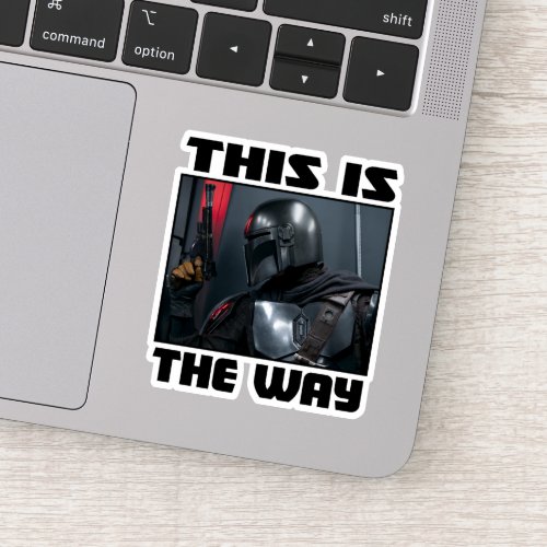 This Is The Way _ Mandalorian Profile Sticker