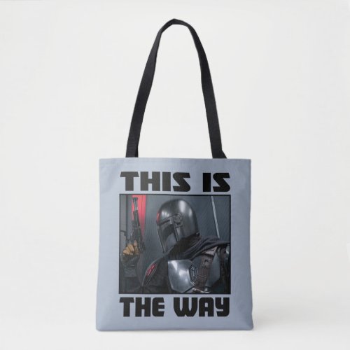 This Is The Way _ Mandalorian Profile Tote Bag
