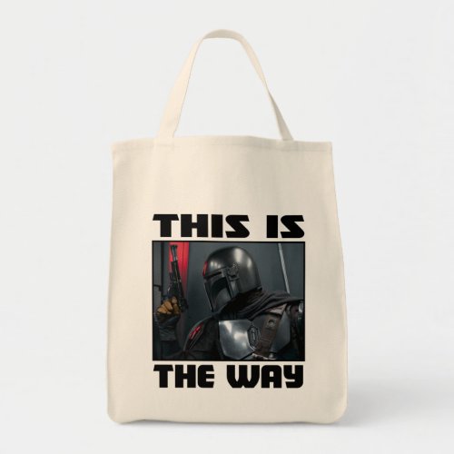 This Is The Way _ Mandalorian Profile Tote Bag