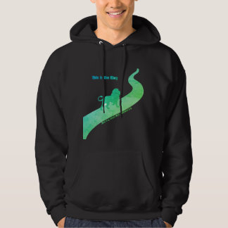 This is the way with a lion - green and blue hoodie