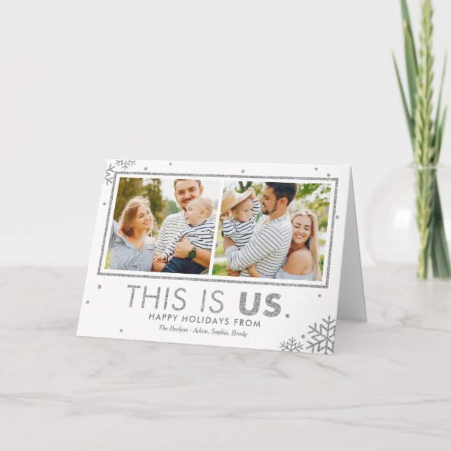 This Is Us 2 Photos Holiday Card (Front)
