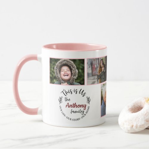 This Is Us Personalized 7 Photo Family Mug