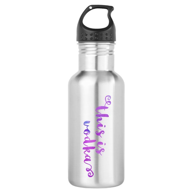 This is Vodka waterbottle Water Bottle (Front)