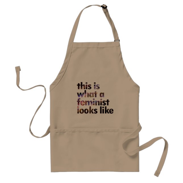 This is what a feminist looks like adult apron (Front)