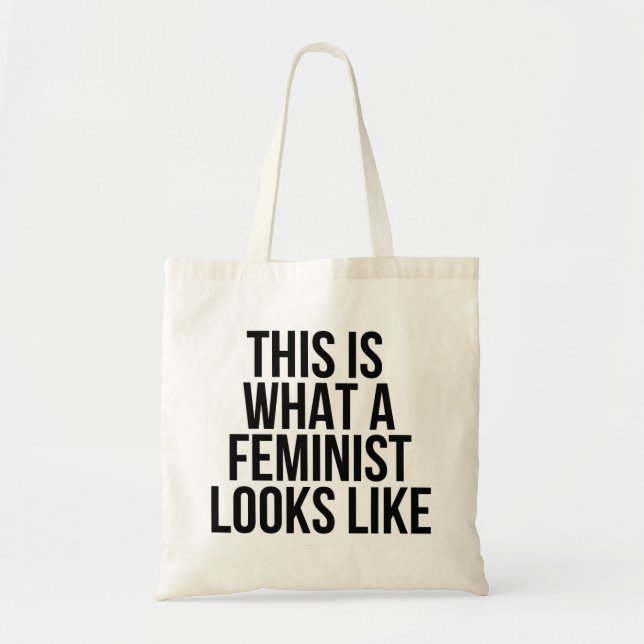 This Is What A Feminist Looks Like - Feminism Tote Bag (Front)
