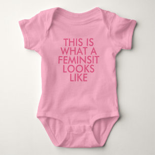 This is what a feminist looks like Slogan Bodysuit