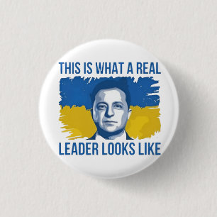 This Is What a Real Leader Looks Like Ukrain Button