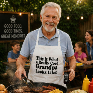 This Is What A Really Cool Grandpa Looks Like  Adult Apron
