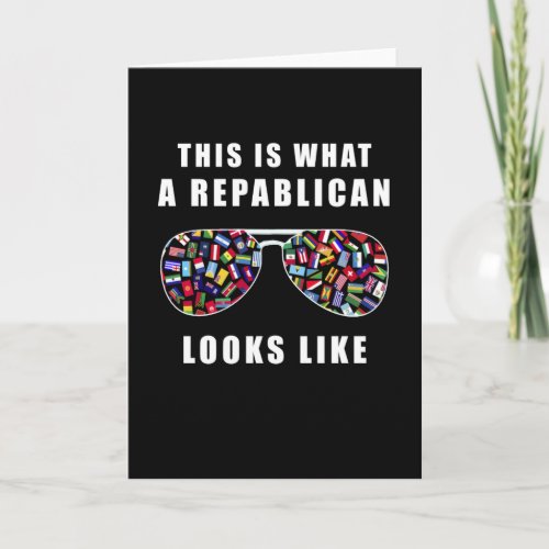 This is what a republican looks like card