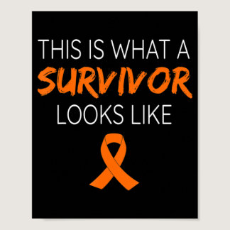 This Is What A Survivor Looks Like Leukemia Awaren Poster