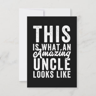 This is What an Amazing Uncle Looks Like Note Card