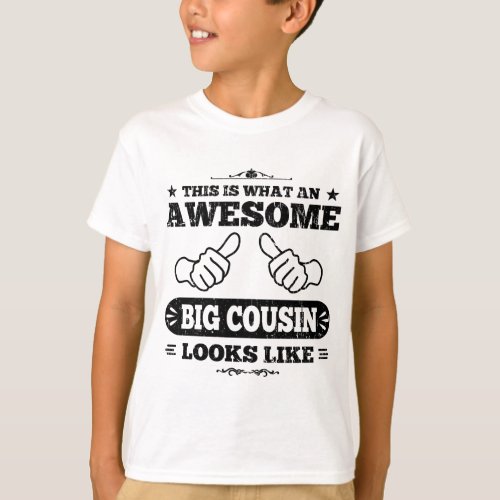 This Is What An Awesome Big Cousin Looks Like T_Shirt