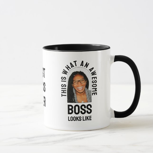 THIS IS WHAT AN AWESOME BOSS LOOKS LIKE Photo Mug (Right)