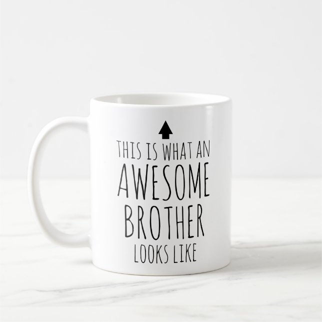 This is What an Awesome Brother Looks Like Coffee Mug (Left)