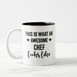 This Is What An Awesome Chef Looks Like Two-Tone Coffee Mug