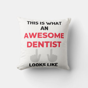 This Is What An Awesome Dentist Looks Like 2 Throw Pillow
