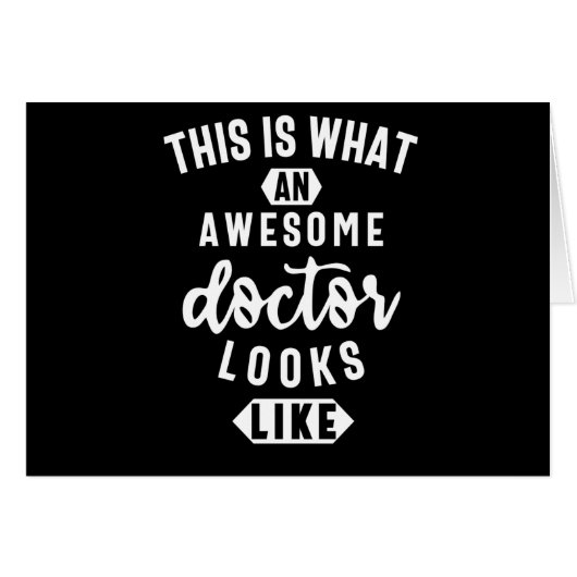 This Is What An Awesome Doctor Looks Like Cards (Front Horizontal)