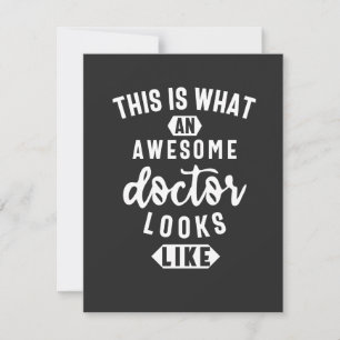 This Is What An Awesome Doctor Looks Like Thank You Card