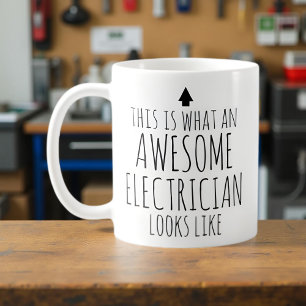 This is What an Awesome Electrician Looks Like Coffee Mug