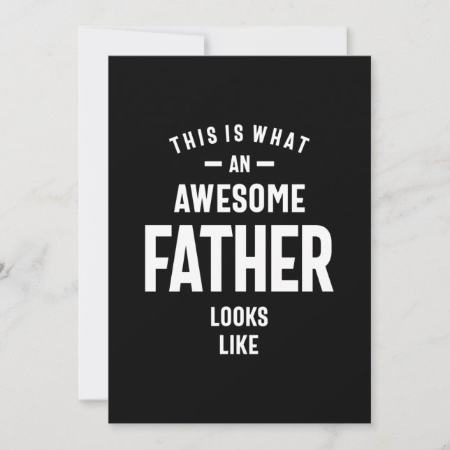 This Is What an Awesome Father Looks Like Invitation (Front)