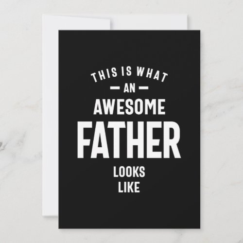 This Is What an Awesome Father Looks Like Thank You Card