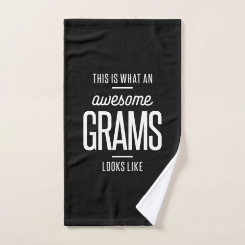 This Is What an Awesome Grams Looks Like Hand Towel