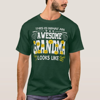 This Is What An Awesome Grandma Looks Like Fun Mot T-Shirt
