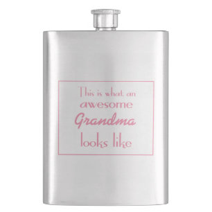 This Is What An Awesome Grandma Looks Like Hip Flask