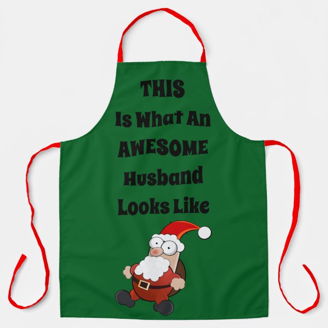 This Is What An Awesome Husband Looks Like Apron (Front)