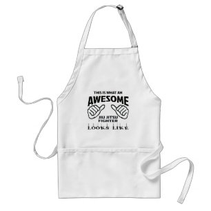 This is what an awesome Jiu-Jitsu Fighter looks li Adult Apron