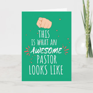 This is what an awesome pastor looks like holiday card