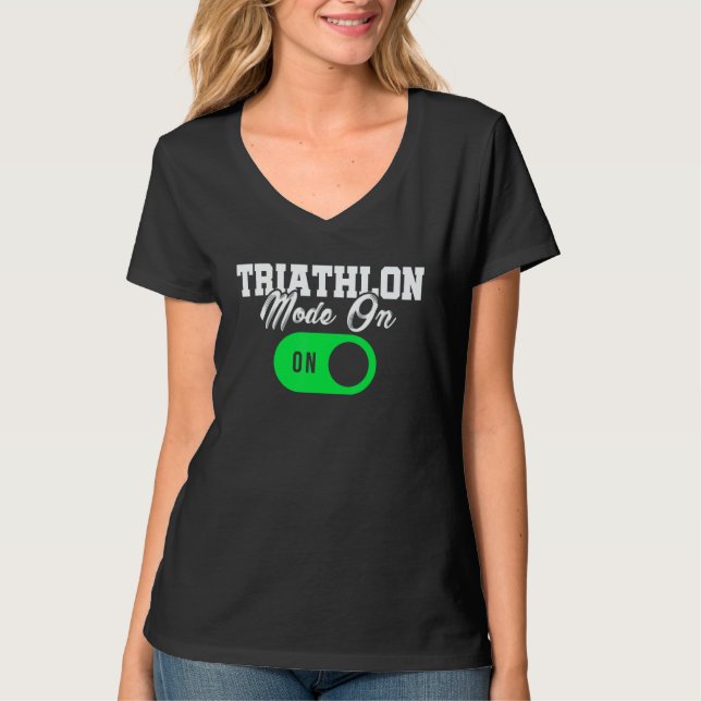 This Is What An Awesome Triathlete Looks Like Run  T-Shirt (Front)