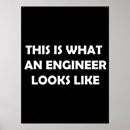 This is What an Engineer Looks Like Poster