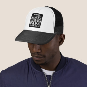 this is what the worlds best papa looks like trucker hat