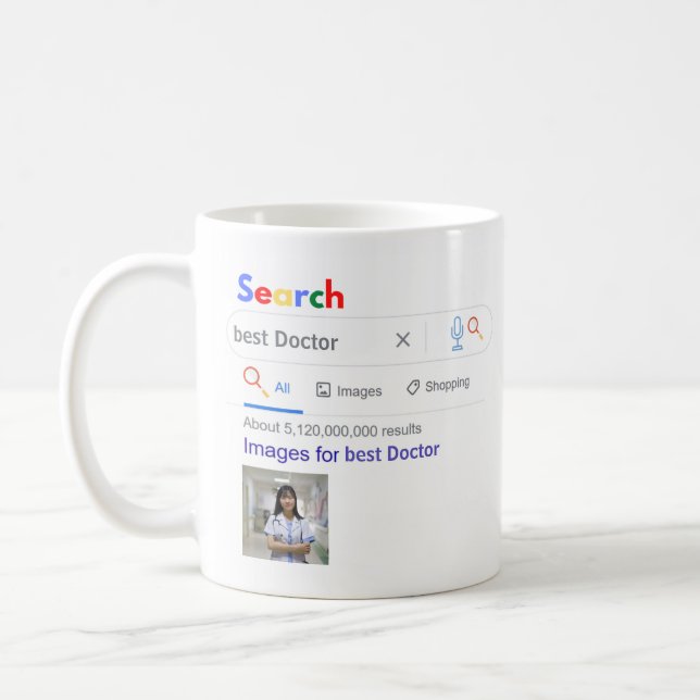 This is what Worlds BEST DOCTOR   Looks Like PHOTO Coffee Mug (Left)