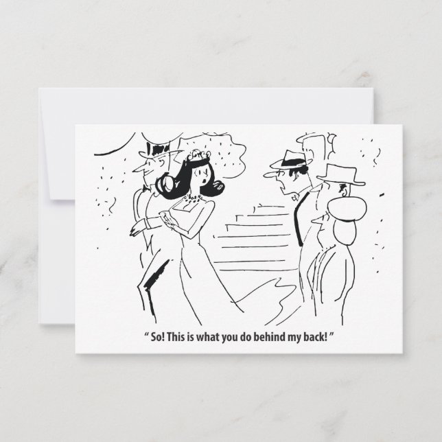 This is What You Do Behind My Back, Funny Save The Date (Front)
