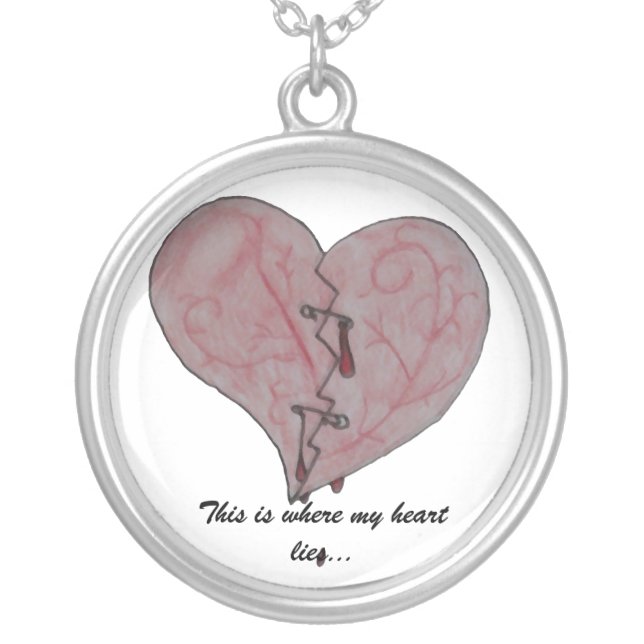 This is Where My Heart Lies Necklace (Front)