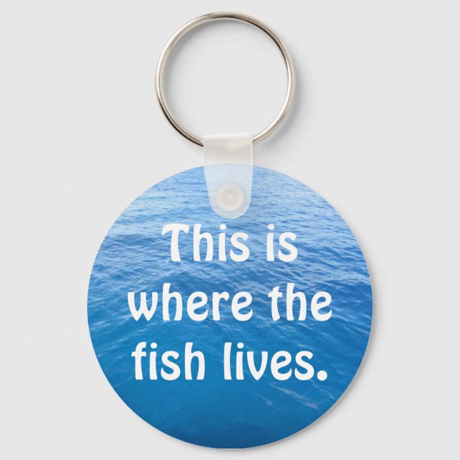 This is where the fish lives. keychain (Front)