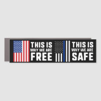 This Is Why We Are Free Safe Thin Blue Line Police