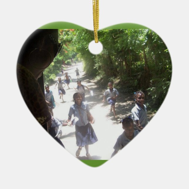 This is why we go! ceramic ornament (Front)