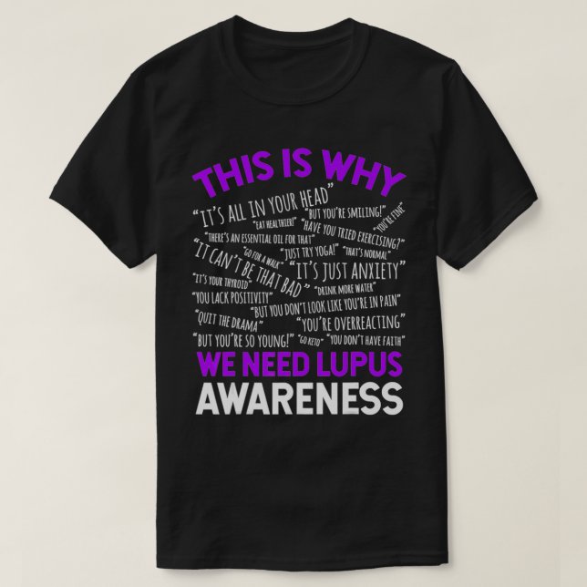 This Is Why We Need Lupus Awareness  T-Shirt (Design Front)