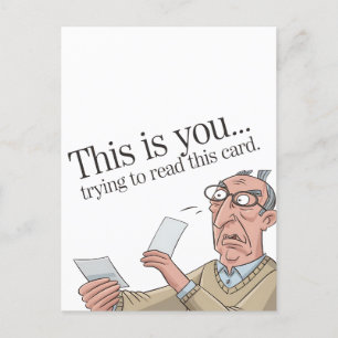 This Is You Trying To Read This Card Funny Dad